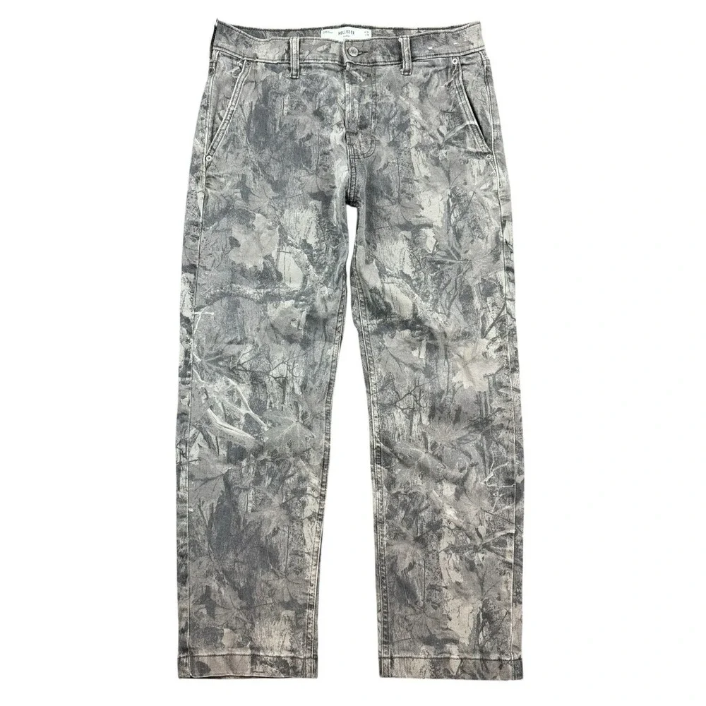 Hollister‎ Jeans Men 31x30 (32x28) Camo Straight Leg Loose Workwear Streetwear